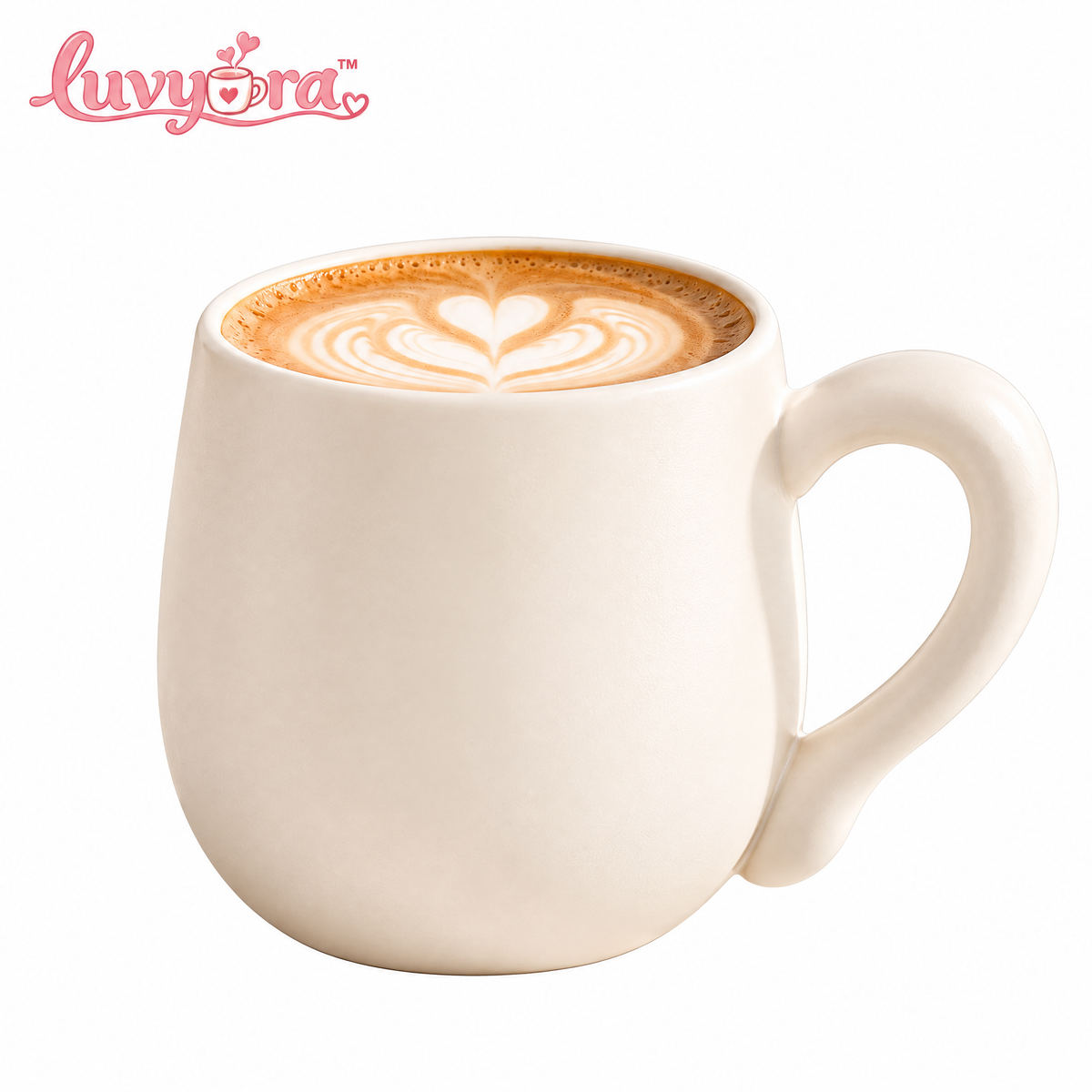 Luvyora™ Cloud Cream Minimal Ceramic Mug