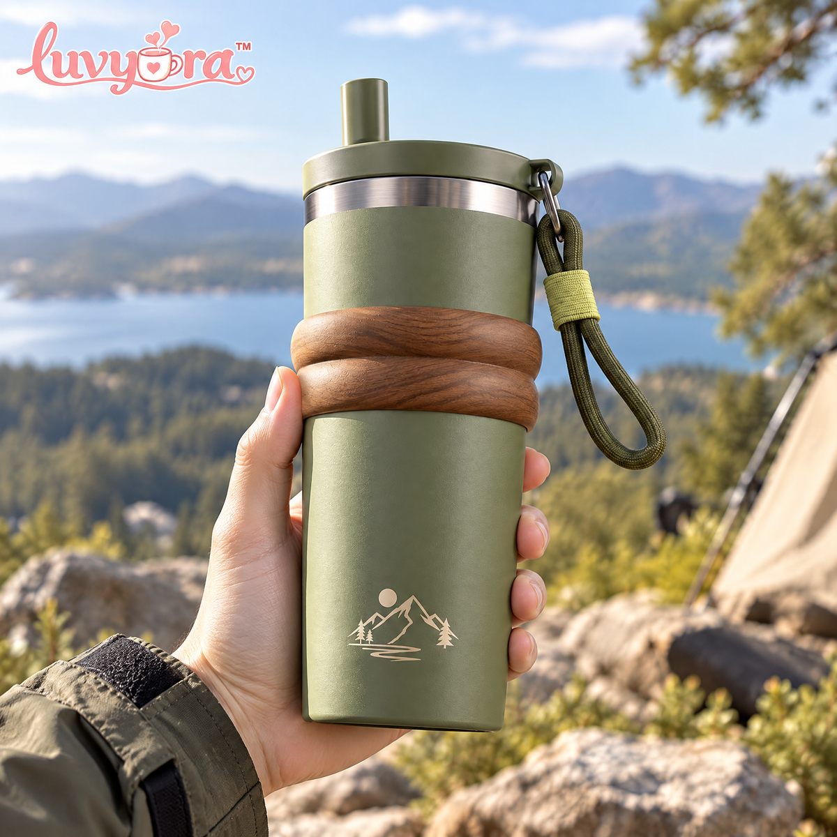 Luvyora™ Forest Ridge Insulated Travel Tumbler